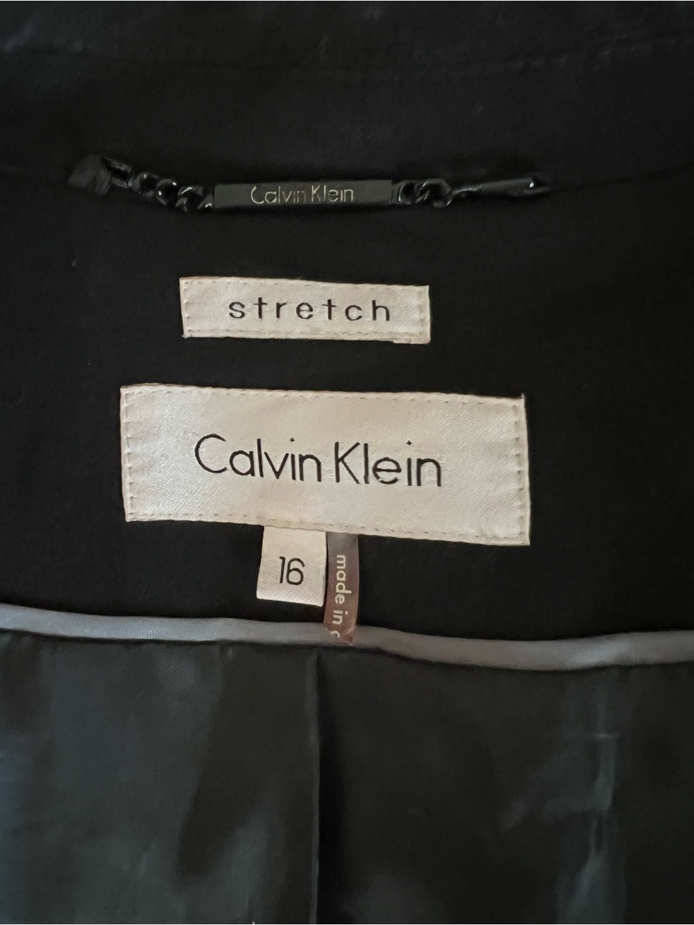 Calvin Klein Black Women's Single-Button Blazer - Picture 5 of 5